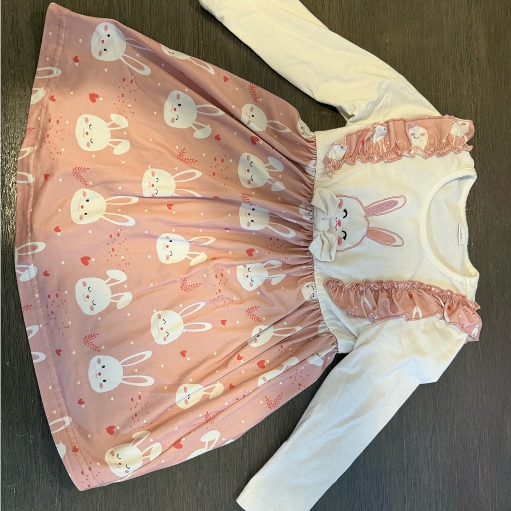 Adorable Bunny Print Dress